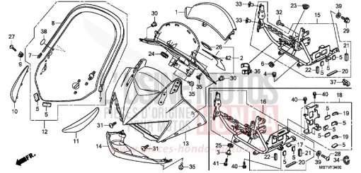 UPPER COWL XL1000VB de 2011
